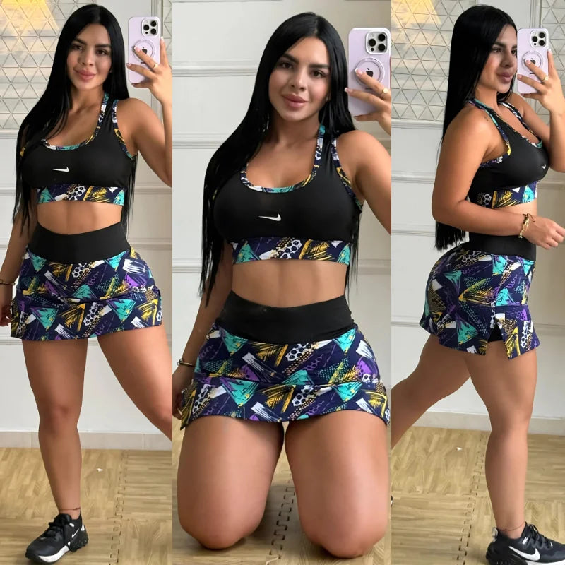 Conjunto Falda Estampada